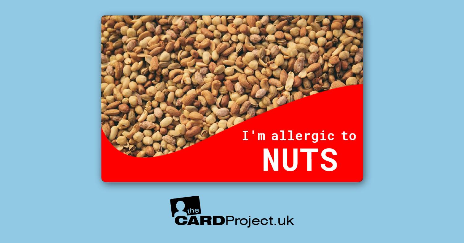 Nuts Allergy Card 