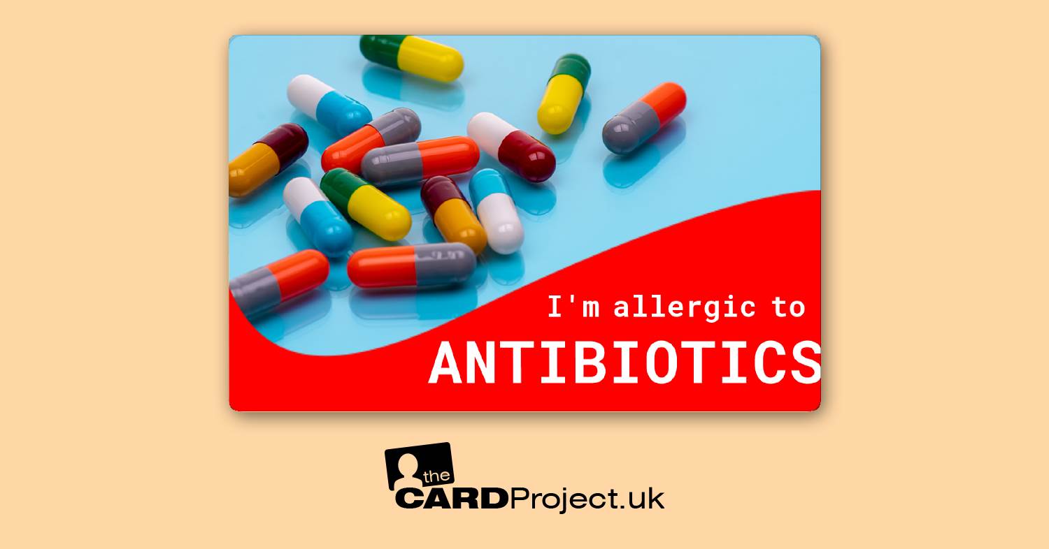 Antibiotics Allergy Card