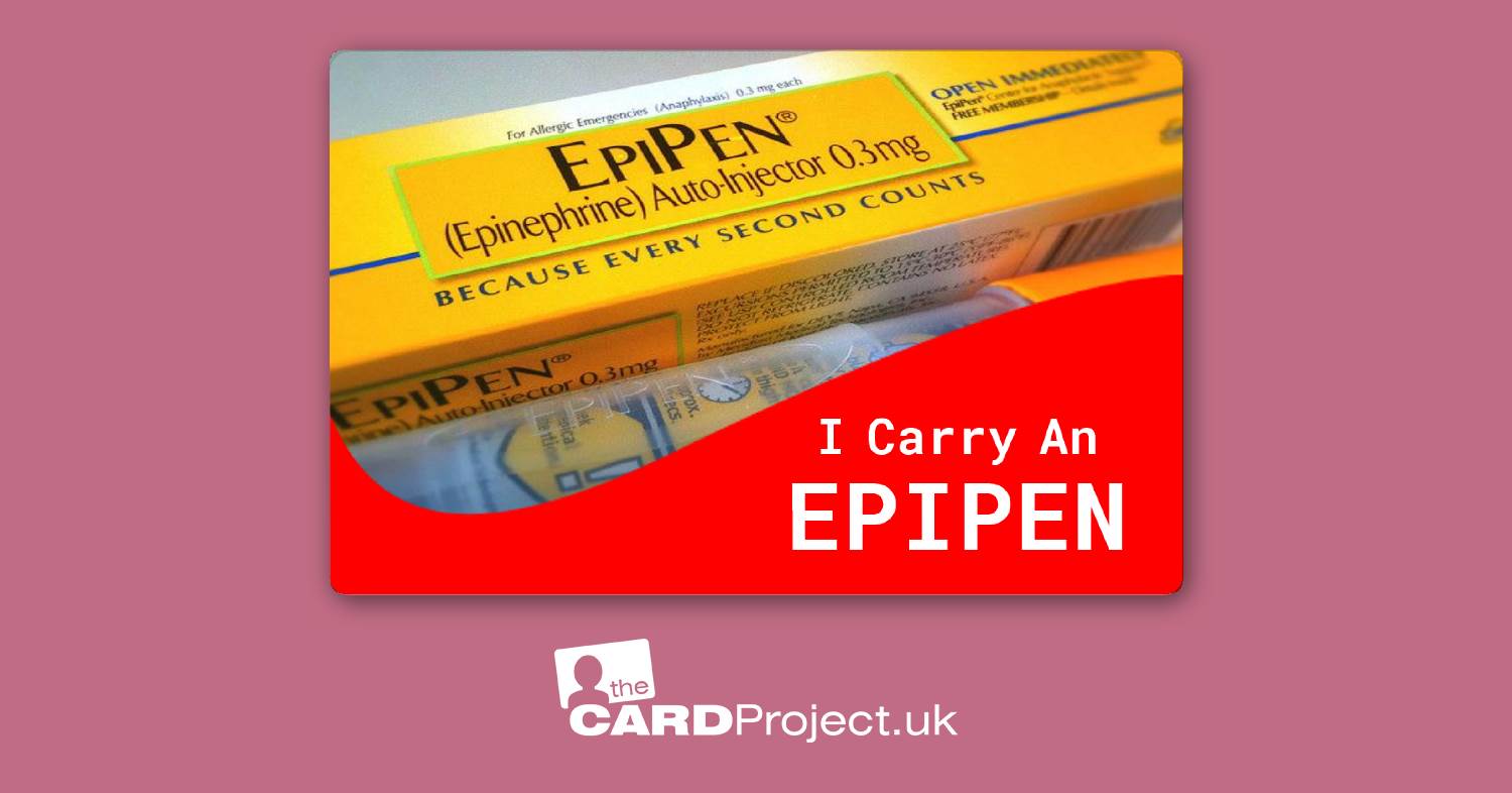 I Carry An EpiPen Card