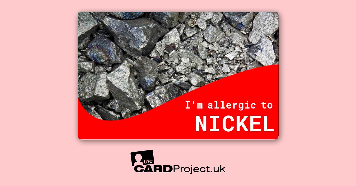 Nickel Allergy Card