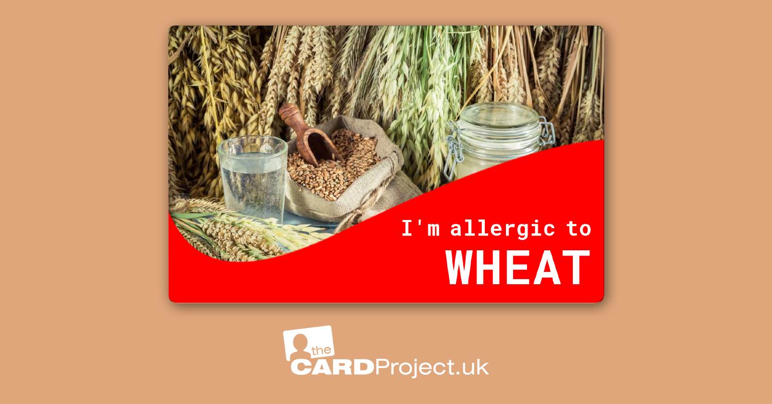 Wheat Allergy Card 