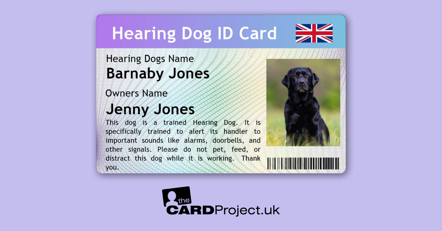 Hearing Dog ID Card by The Card Project UK