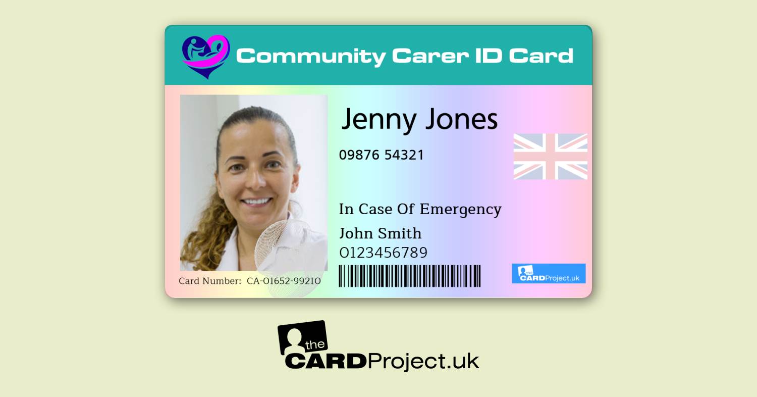 Care Worker ID Cards by The Card Project UK