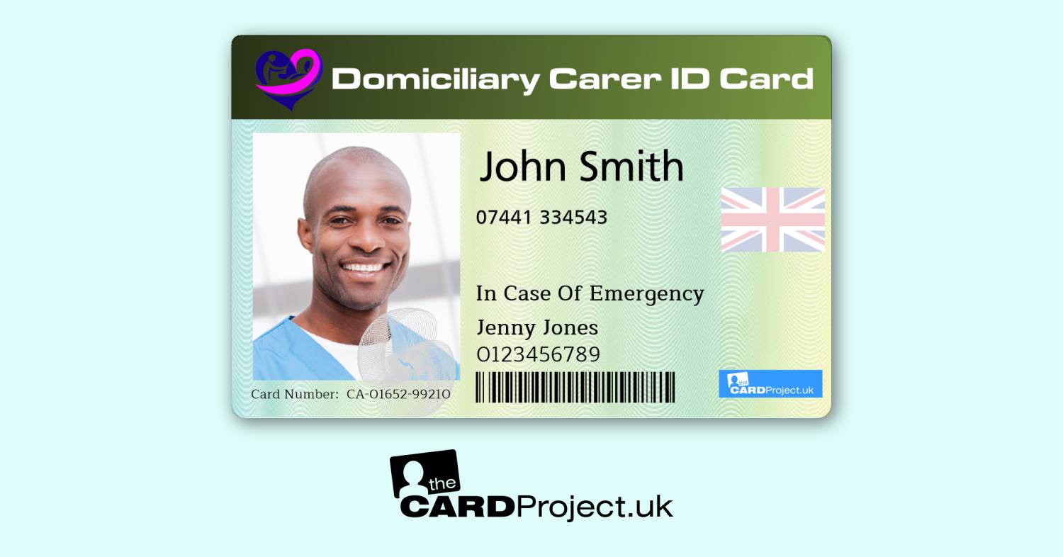 Carer and Care Worker Photo ID Cards in the UK by The Card Project UK