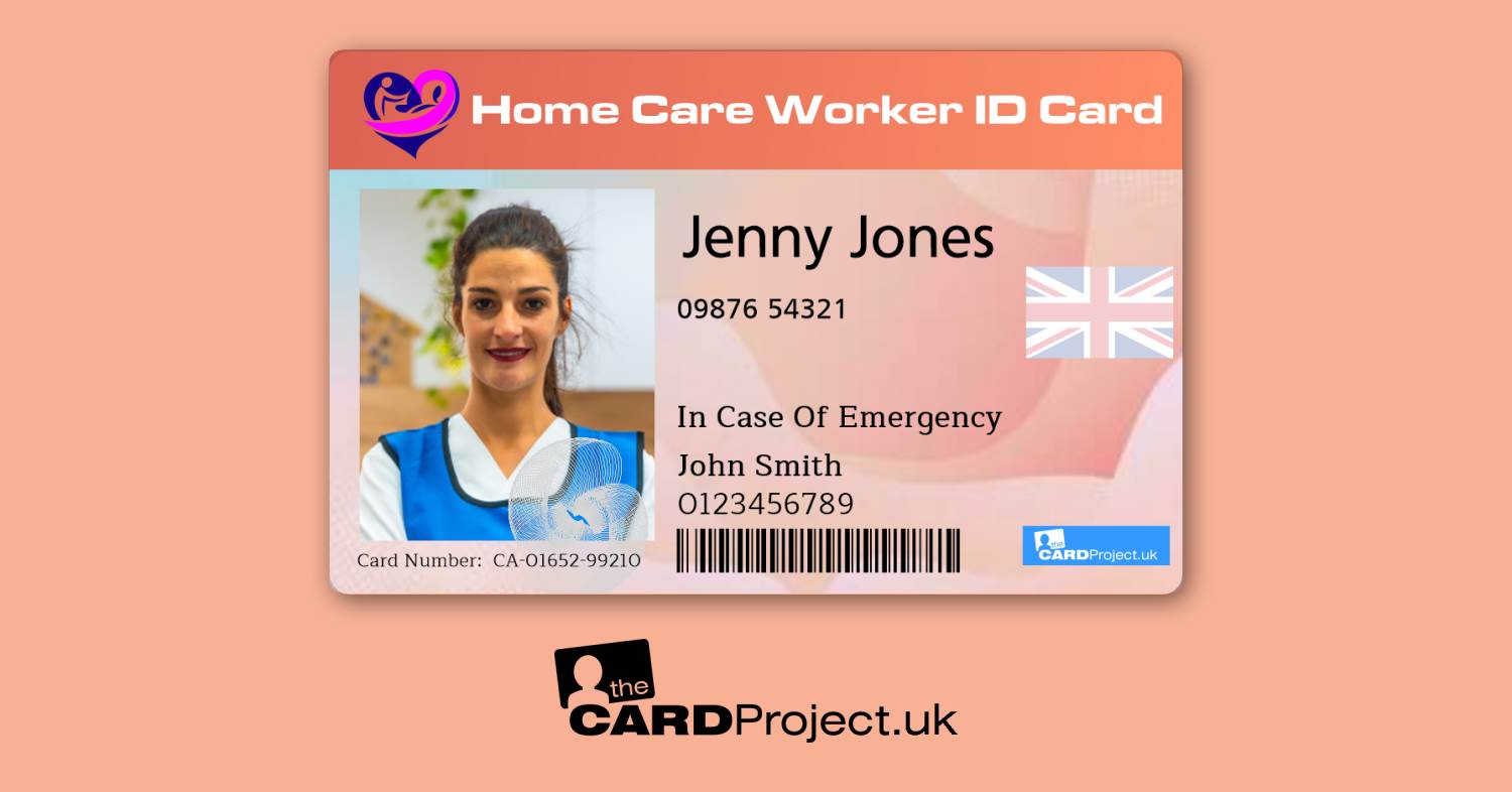 Carer and Care Worker Photo ID Cards in the UK by The Card Project U