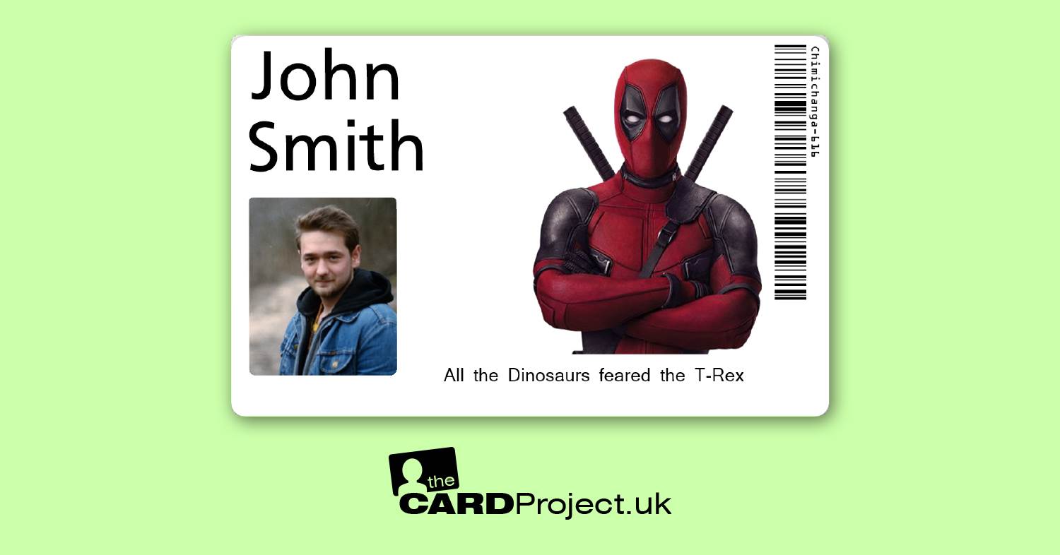 DeadPool ID Card, Cosplay, Film and Television (FRONT)