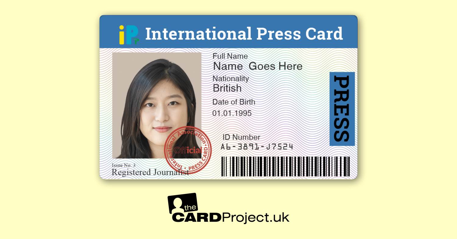 International Press Card (FRONT)