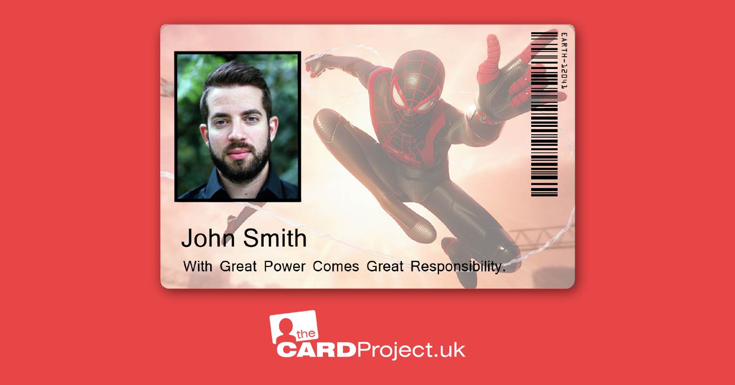 Spiderman ID Card, Cosplay, Film and Television Prop (FRONT)