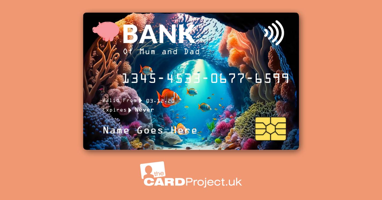 Tropical Fish Toy Credit Card by The Card Project UK