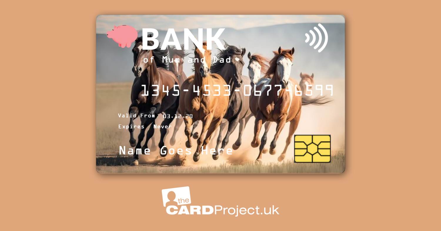 Horse Toy Credit Card by The Card Project UK