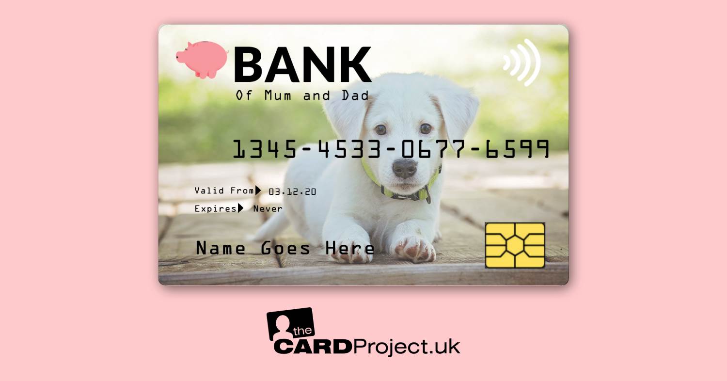 Puppy Toy Credit Card by The Card Project UK