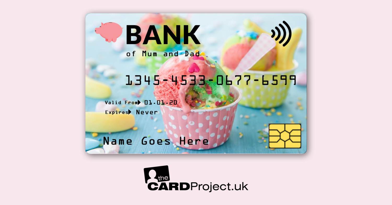 Kids Ice Cream Toy Credit Card
