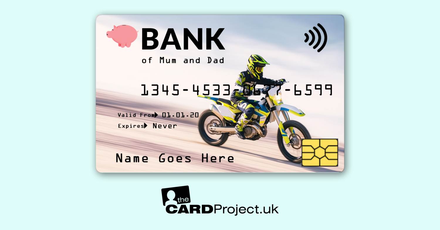 Kids Motorbike Toy Credit Card