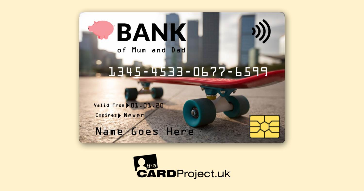 Kids Skateboard Toy Credit Card