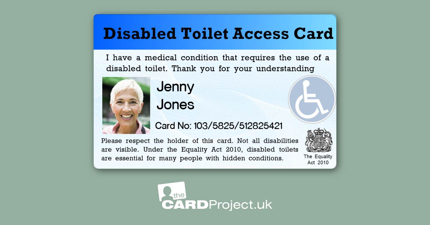 Disabled Toilet Access Card by The Card Project UK