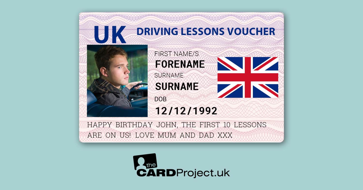 Driving Lesson Vouchers by The Card Project UK