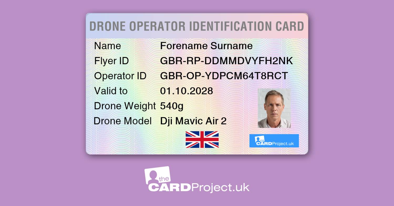 Drone Operator Information ID Card (FRONT)