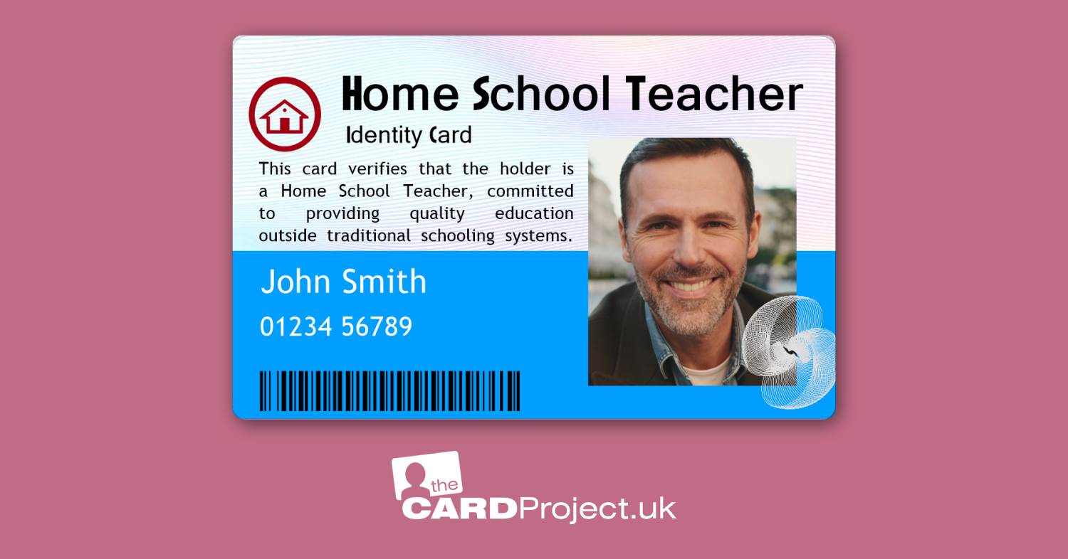 Home School Teacher ID Card  (FRONT)