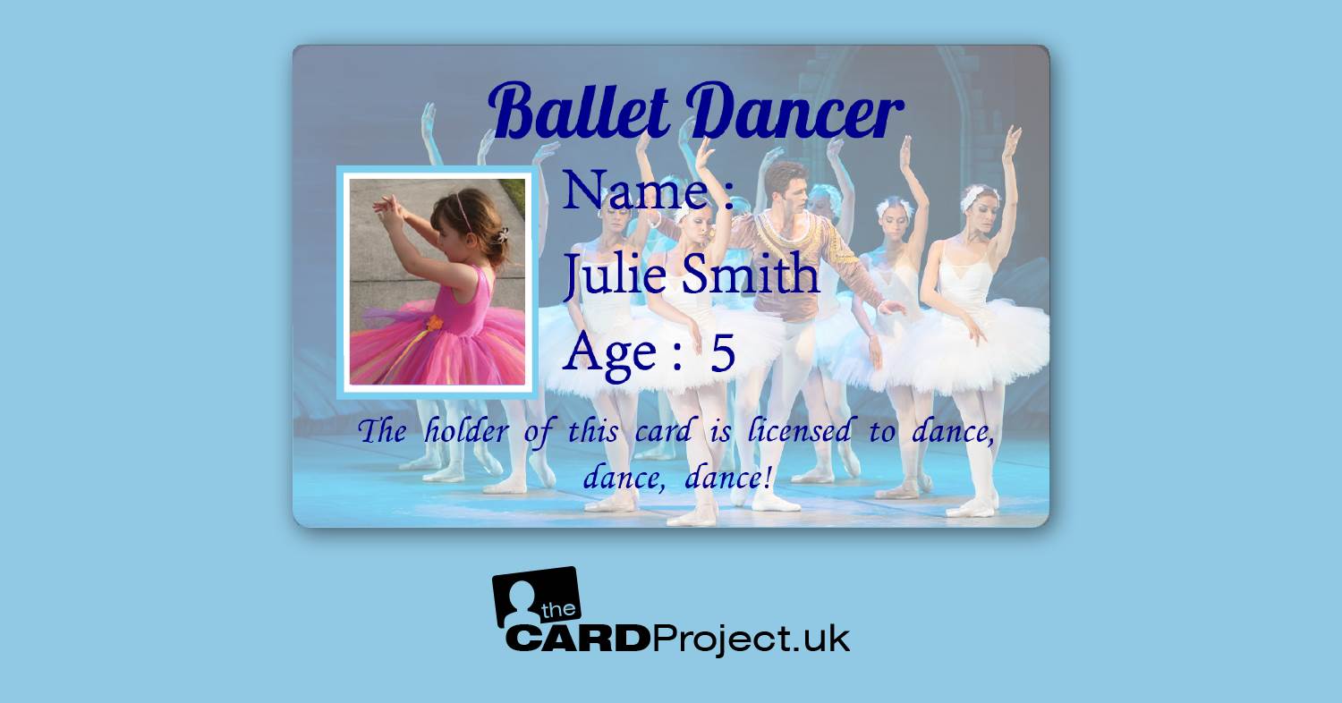 Ballet Dancer Photo ID Card