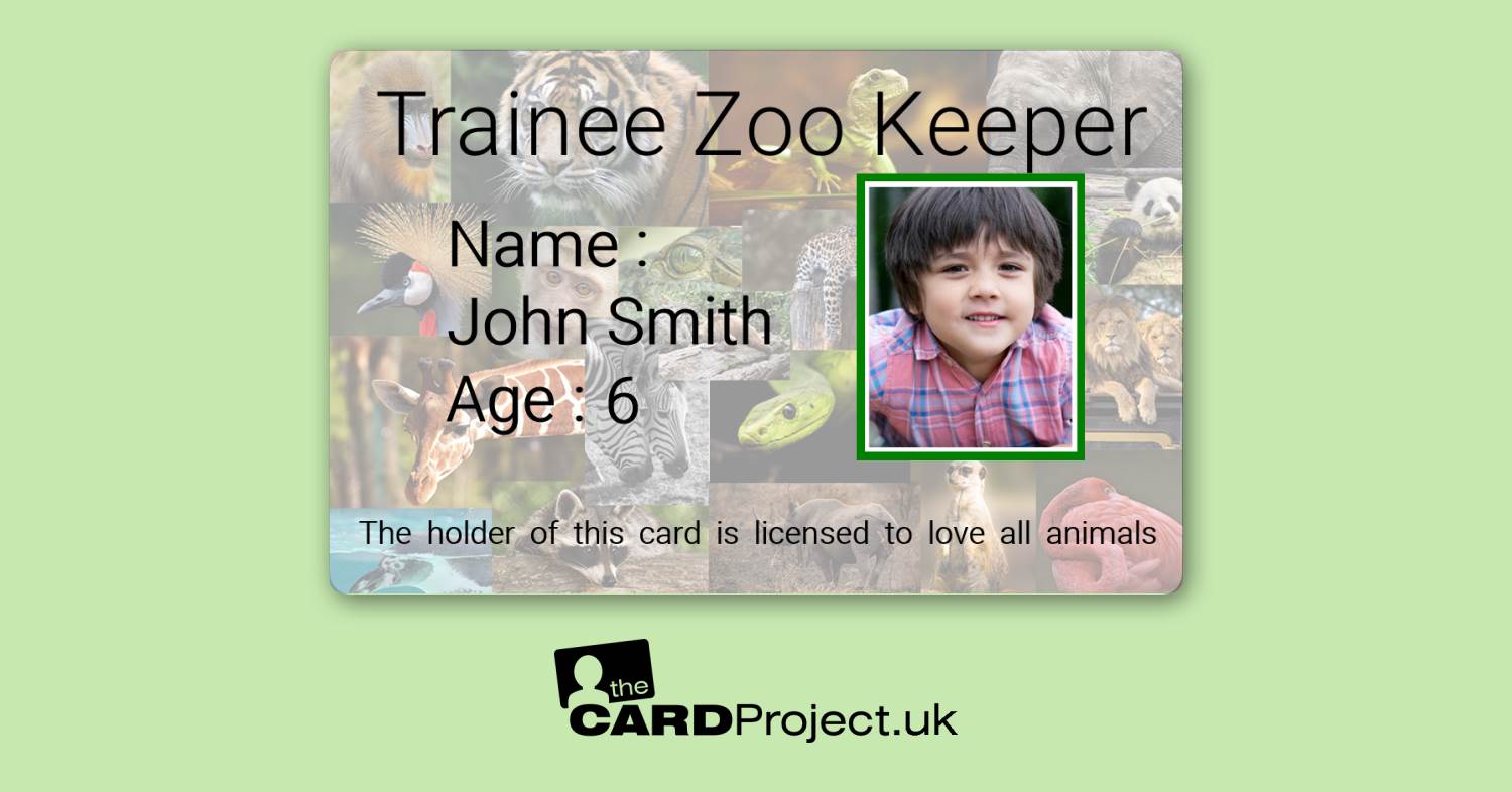 Zoo Keeper Card 