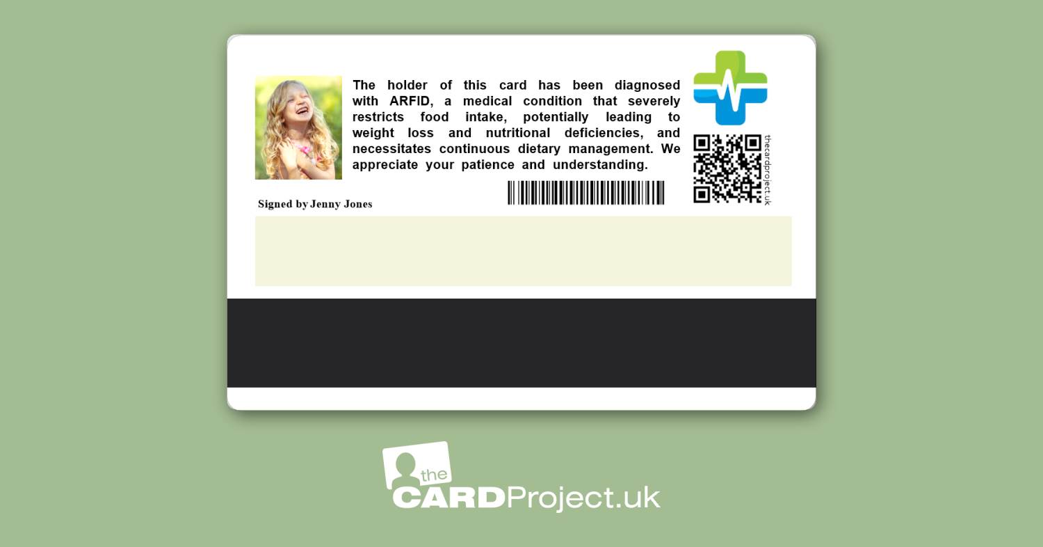 ARFID Medical Photo ID Cards by The Card Project UK