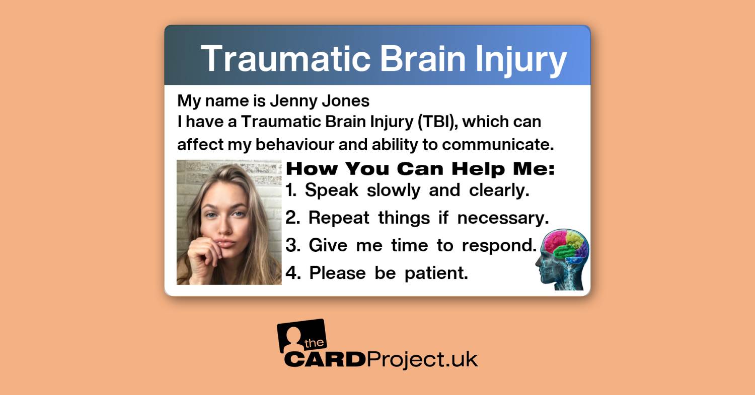 Traumatic Brain Injury Card by The Card Project UK