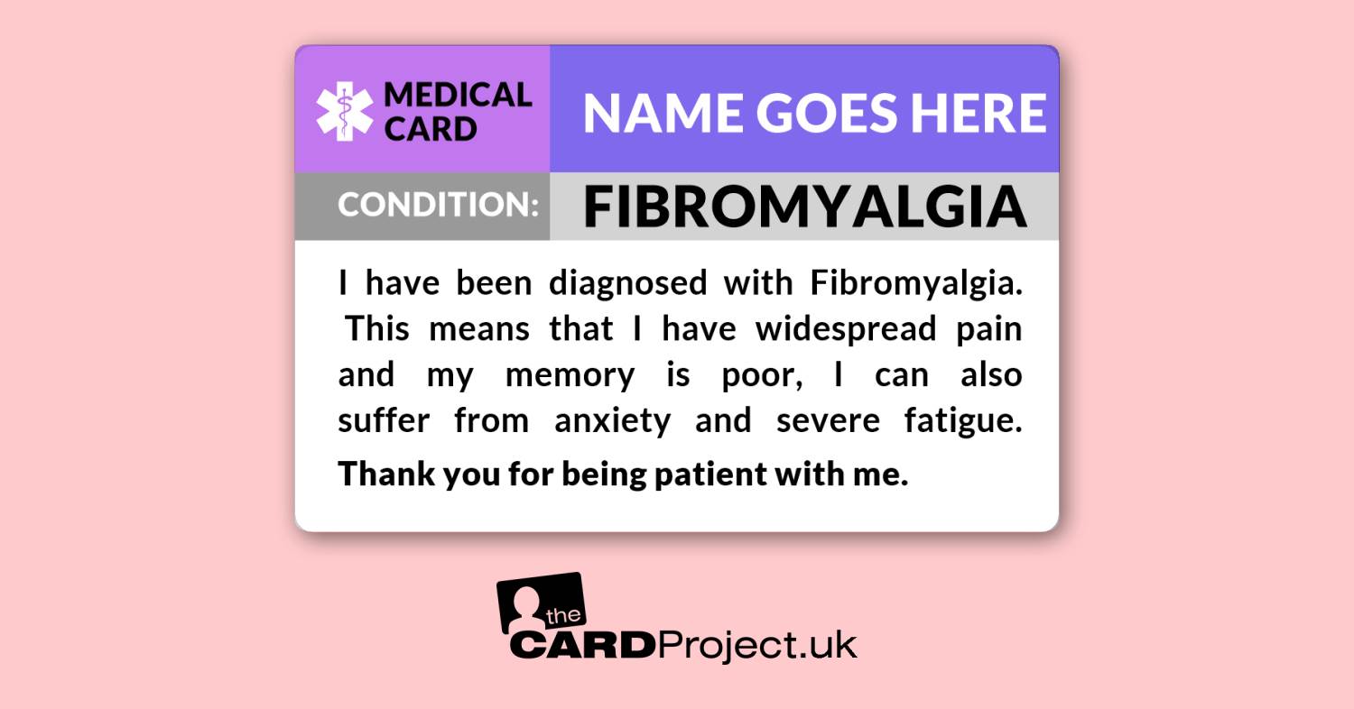 Fibromyalgia ID Cards by The Card Project UK