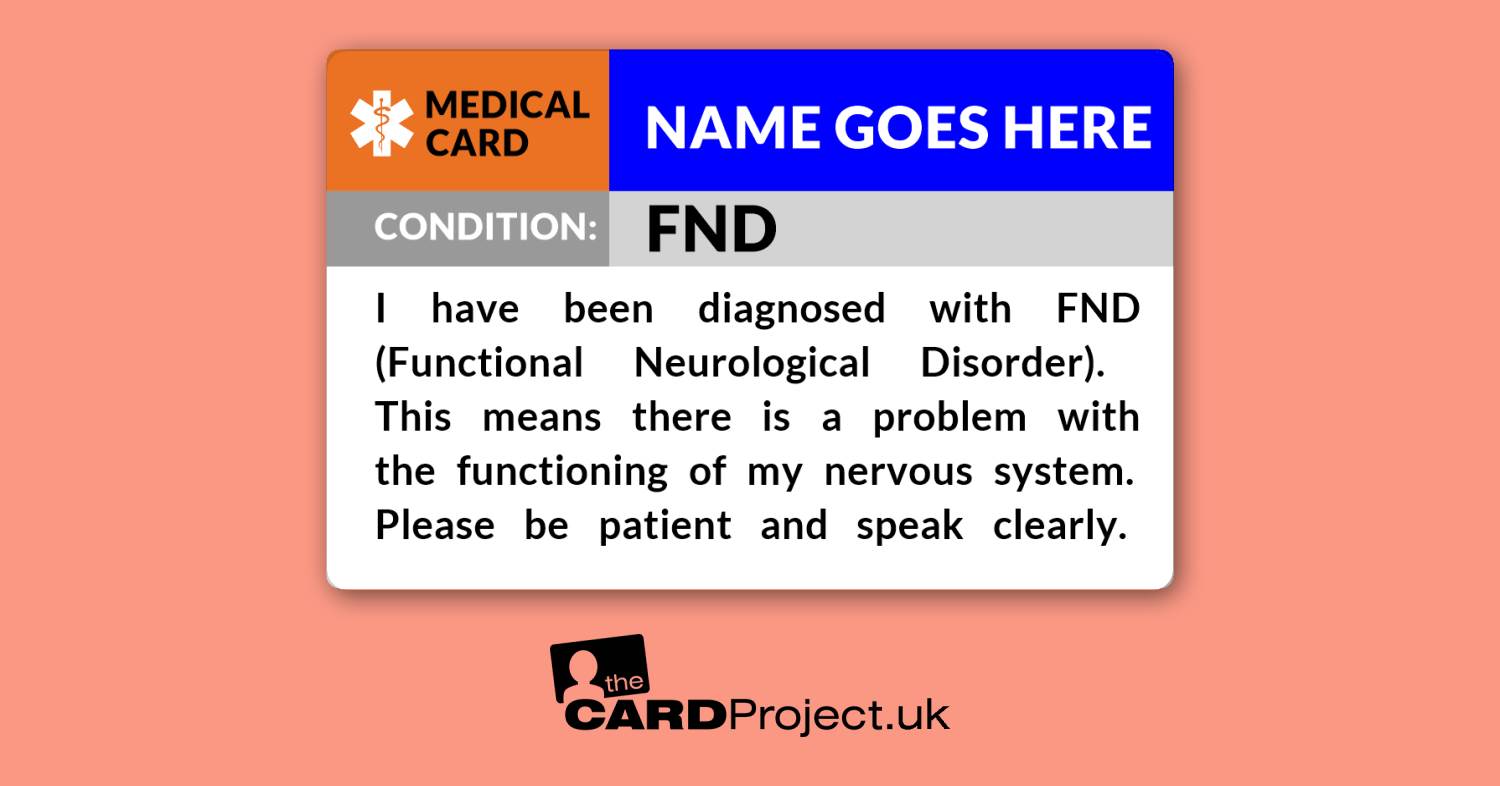 FND Medical ID Card by The Card Project UK