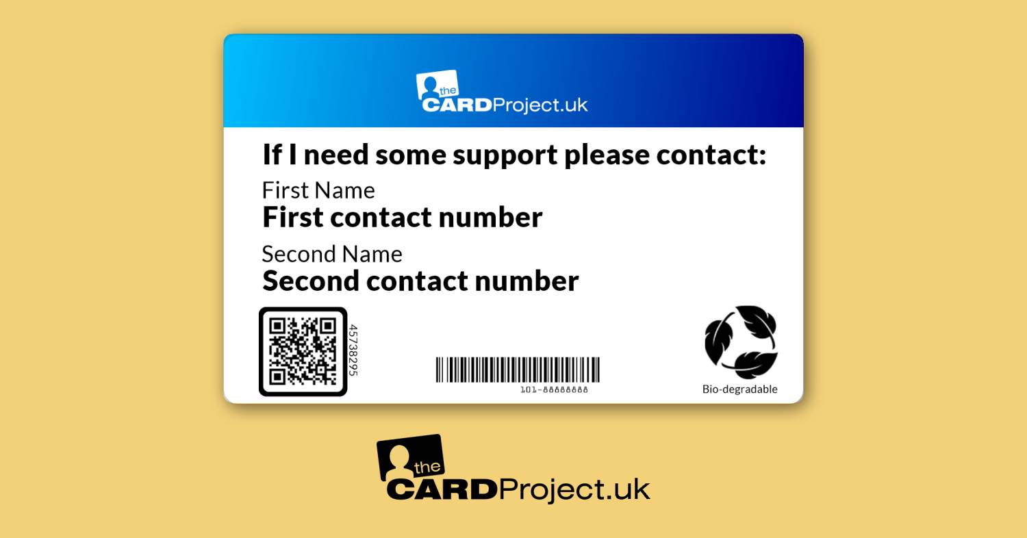  ME/CFS Medical ID Cards by The Card Project UK