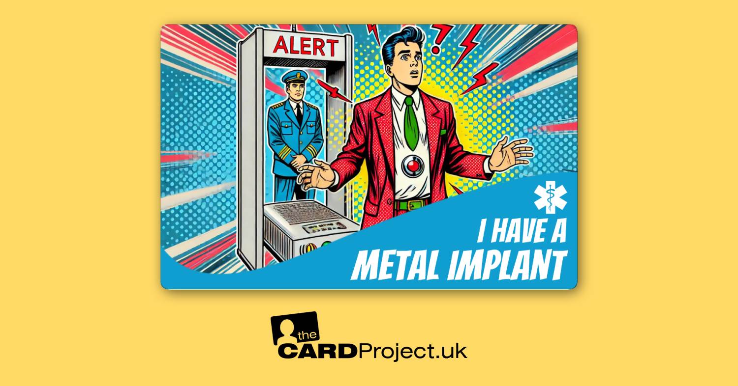 Metal Implant Medical Cards by The Card Project UK