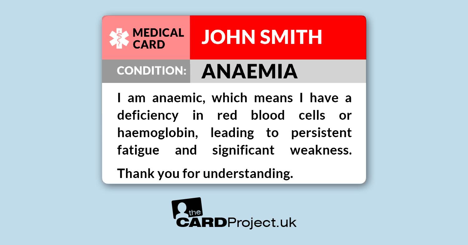 Anaemia Photo ID Card (FRONT)