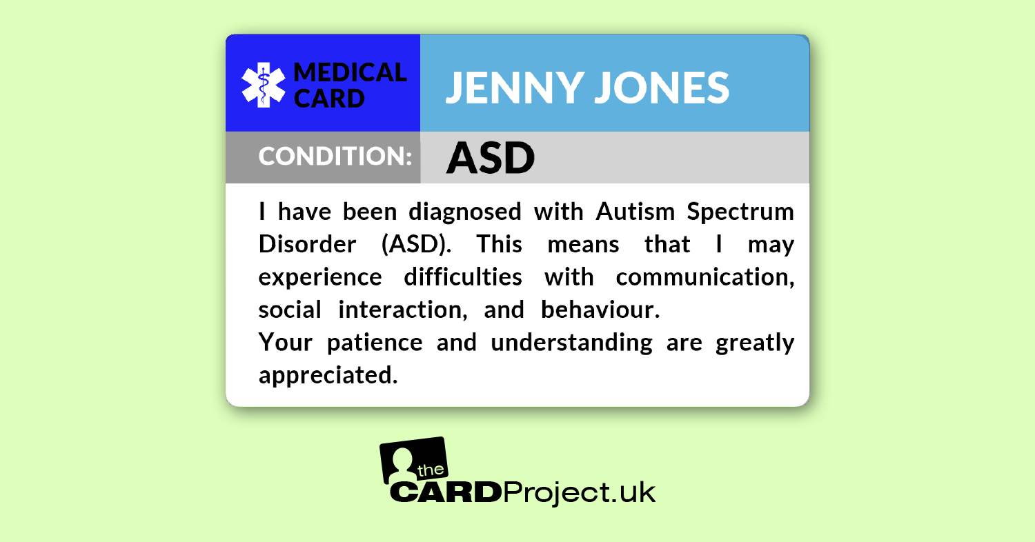 ASD Medical ID Card