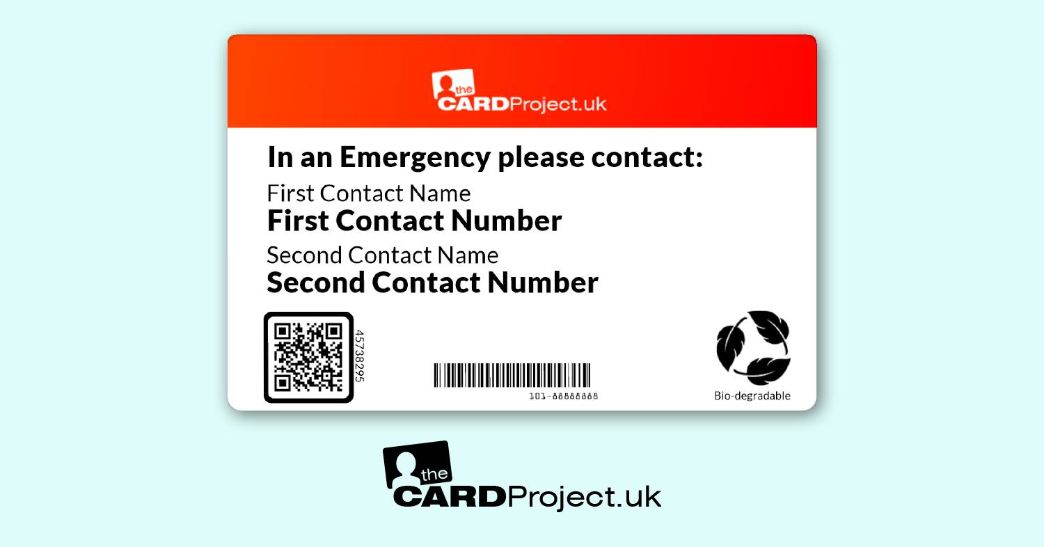 DNR Medical ID Alert Card  (REAR)