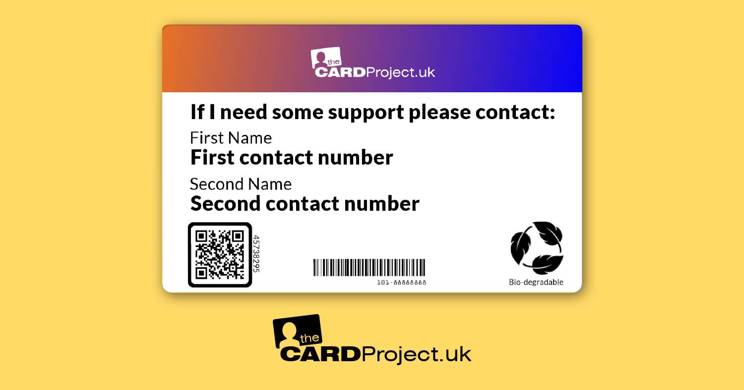 FND Awareness Photo Medical ID Alert Card (REAR)