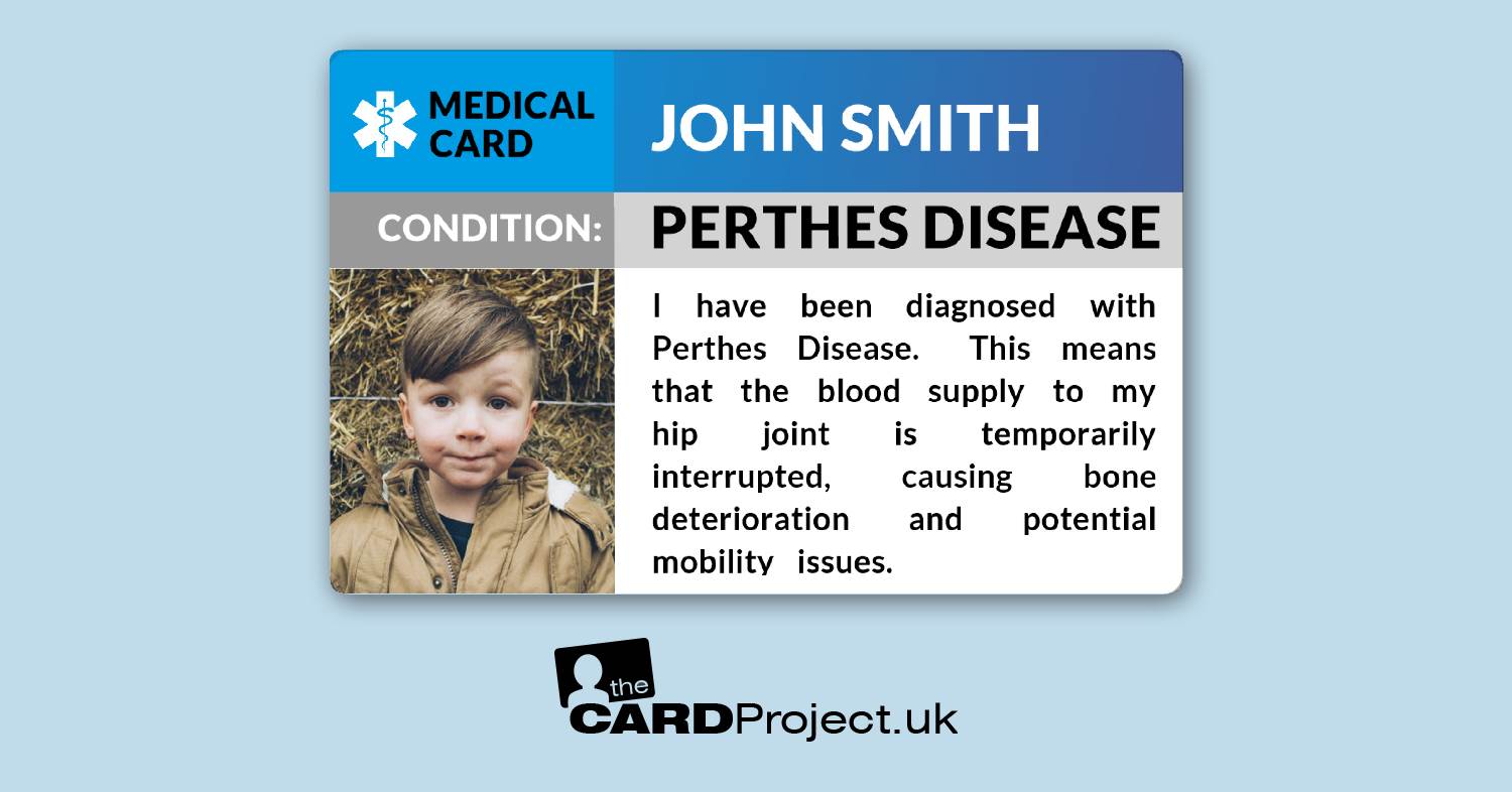 Perthes Photo Medical ID Card (FRONT)