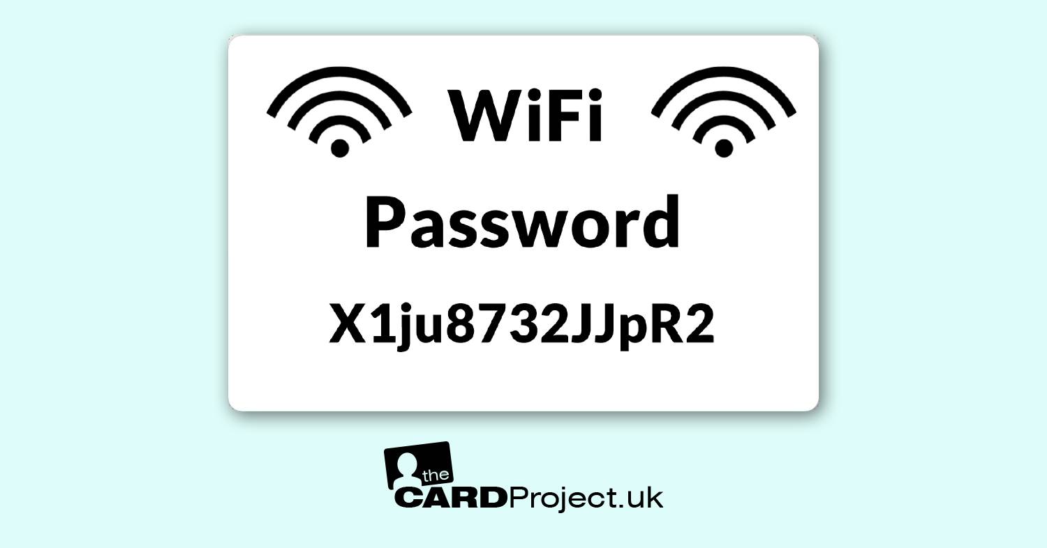 Wifi Password Card