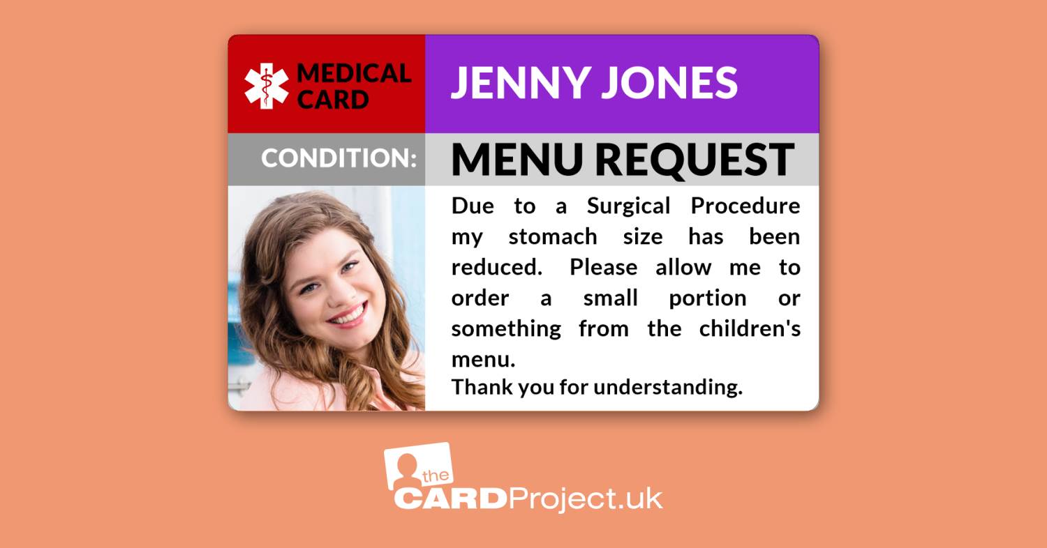 Menu Request Photo ID Card 