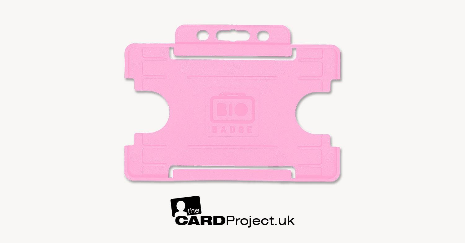 Pink ID Card Holder, Landscape