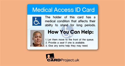 Medical Access ID Card (FRONT)