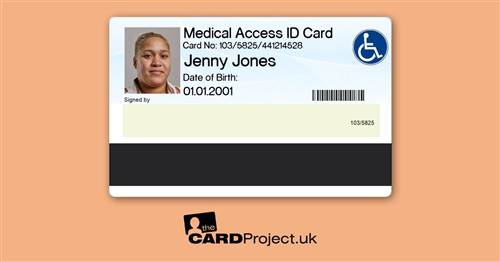 Medical Access ID Card (REAR)