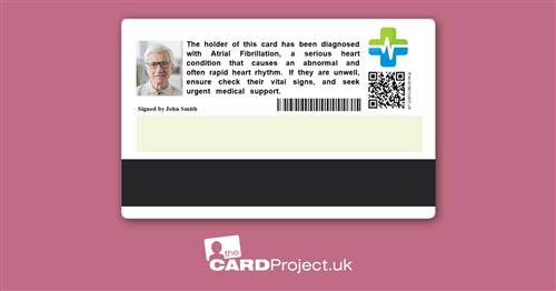 Atrial Fibrillation Premium Medical Card (REAR)