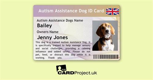 Autism Assistance Dog ID Card (FRONT)