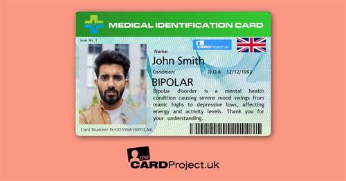 Bipolar Disorder Premium Medical Photo ID Card