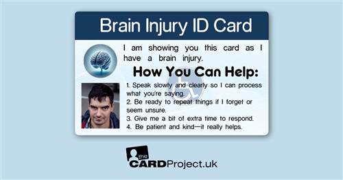 Brain Injury Assistance ID Card (FRONT)