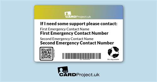 Colostomy Bag Medical Card (REAR)