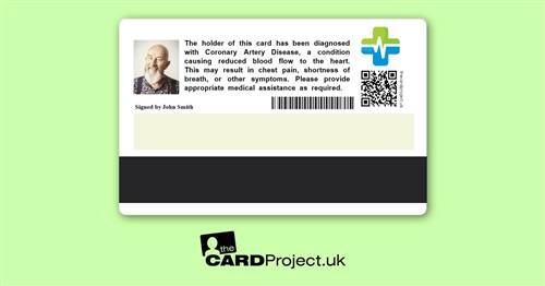 Coronary Artery Disease Premium Medical Card (REAR)