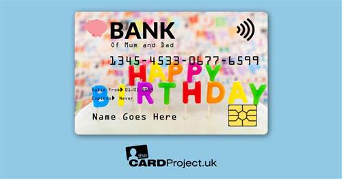 Kids Happy Birthday Toy Credit Card