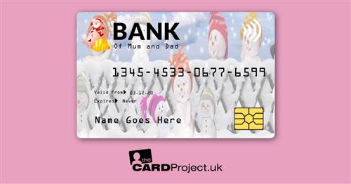 Kids Snowmen Toy Credit Card