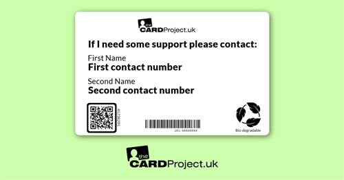 Cystic Fibrosis (CF) Awareness Mono Medical ID Alert Card (REAR)