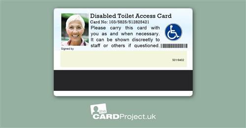 Disabled Toilet Access Card (REAR)